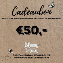 Afbeelding in Gallery-weergave laden, Cadeaubon Kwekerij Bloem&Tuin