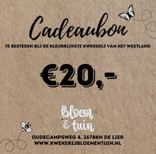 Afbeelding in Gallery-weergave laden, Cadeaubon Kwekerij Bloem&Tuin