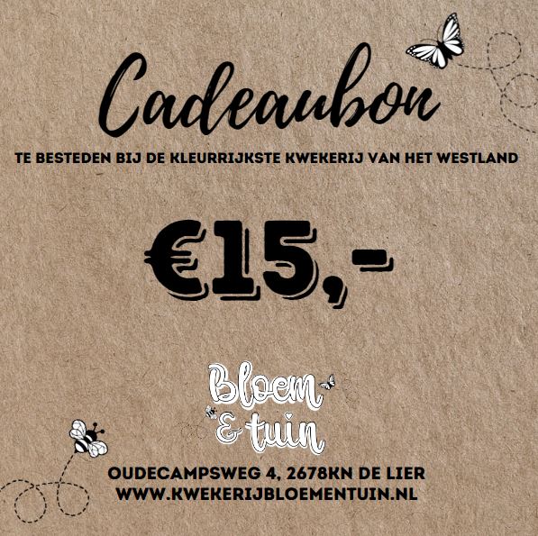 Cadeaubon Kwekerij Bloem&Tuin